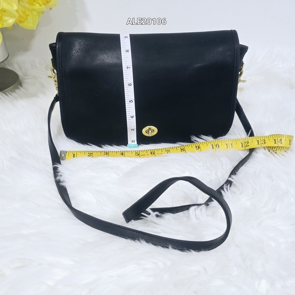 Coach Black Crossbody Bag with Gold Accents - Picture 4 of 14